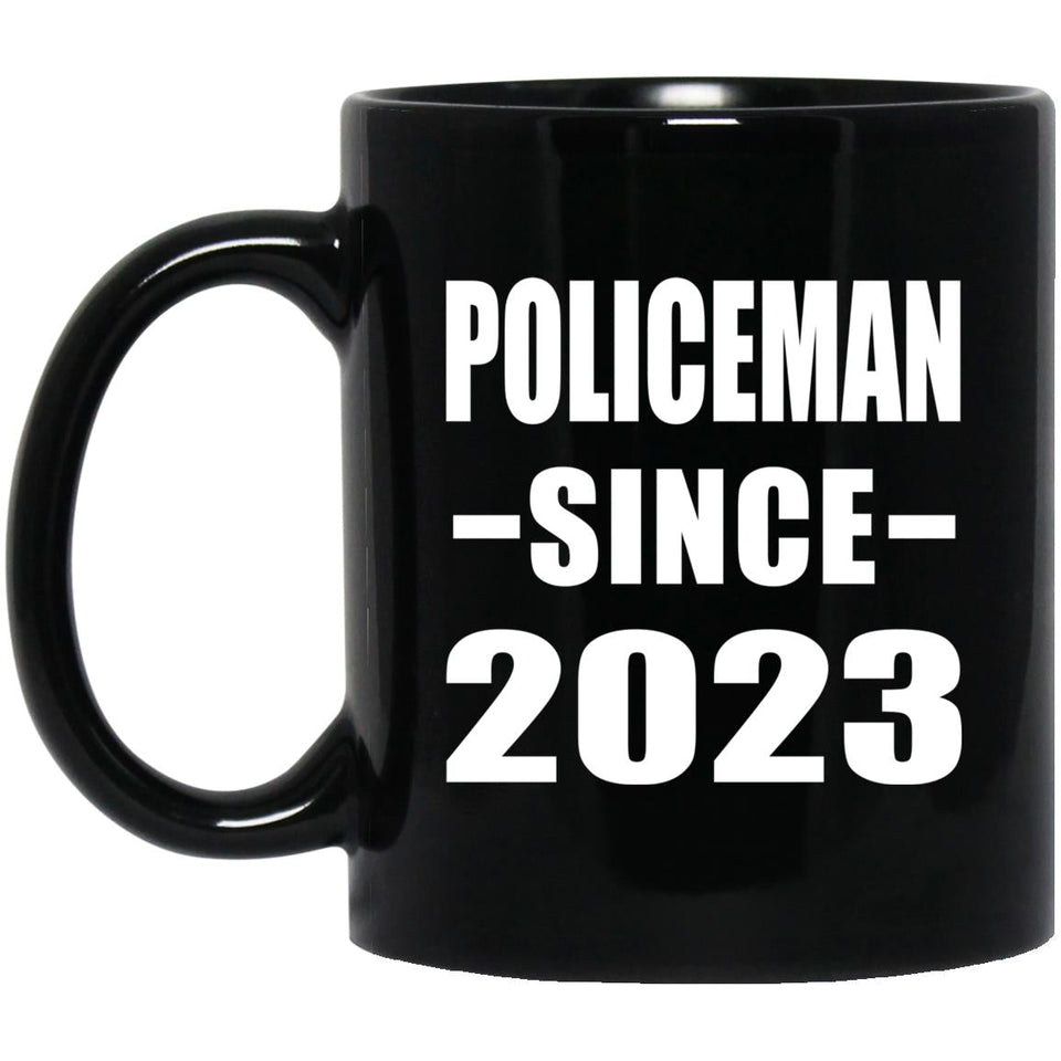 Policeman Since 2023 - 11oz Coffee Mug Black