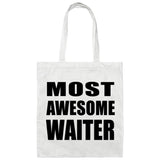 Most Awesome Waiter - Tote Bag White