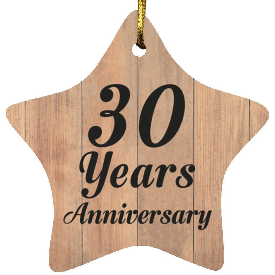 30th Anniversary 30 Years Anniversary - Star Ornament C