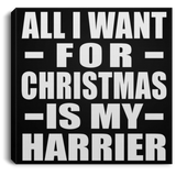 All I Want For Christmas Is My Harrier - Canvas Square