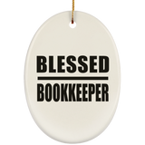 Blessed Bookkeeper - Oval Ornament