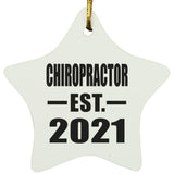 Chiropractor Established EST. 2021 - Star Ornament