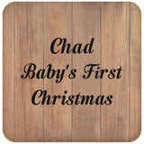 Chad Baby's First Christmas - Drink Coaster C