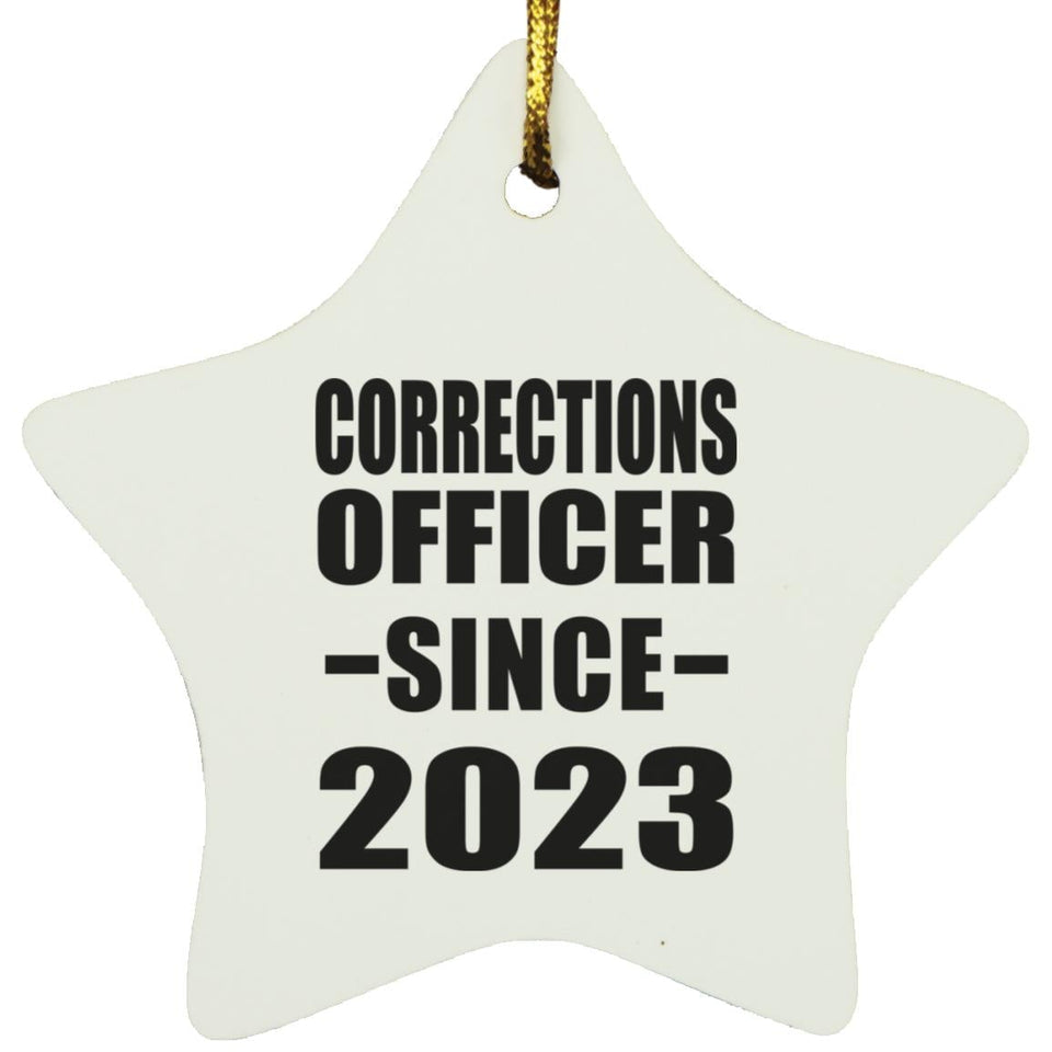 Corrections Officer Since 2023 - Star Ornament