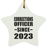 Corrections Officer Since 2023 - Star Ornament