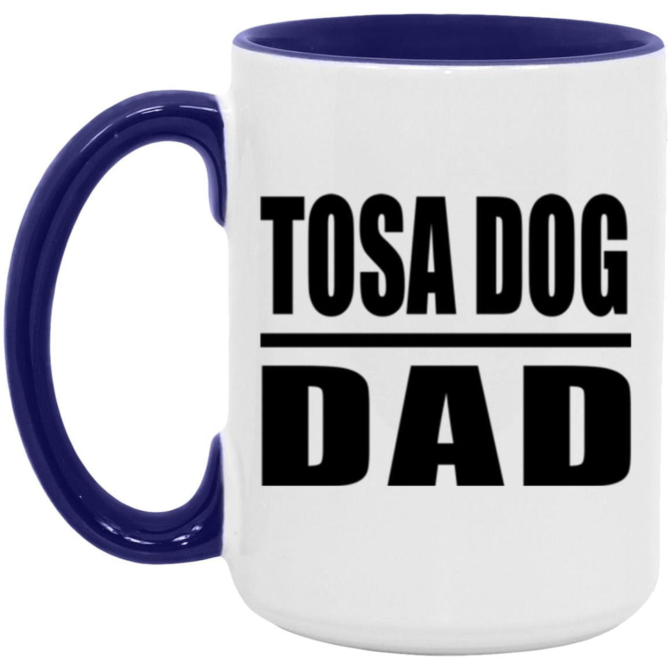 Tosa Dog Dad - 15oz Accent Mug Purple