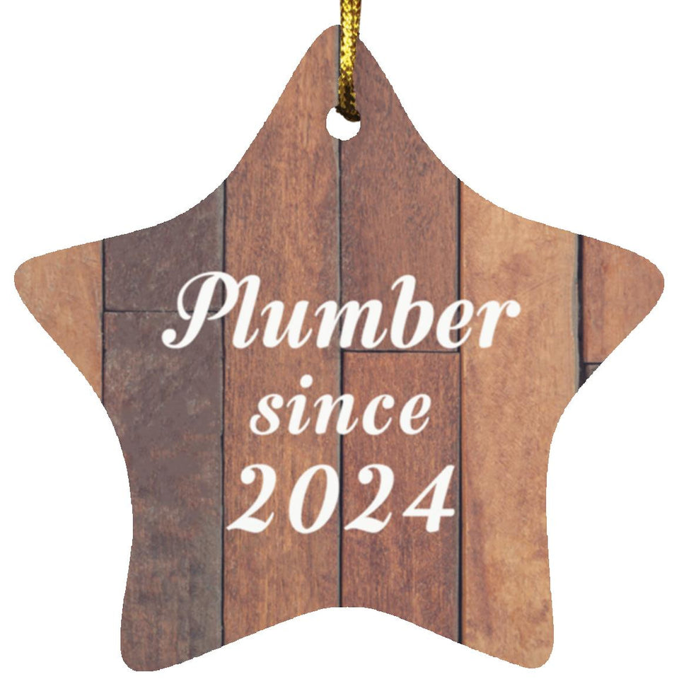 Plumber Since 2024 - Star Ornament E
