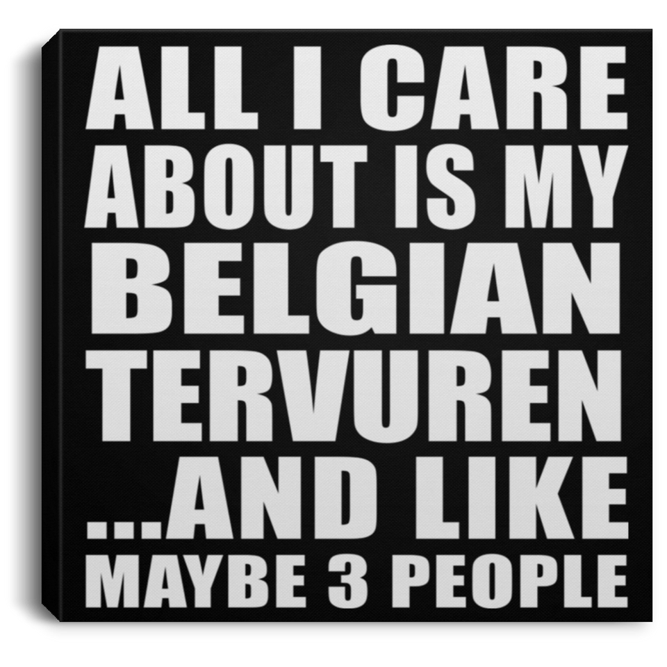 All I Care About Is My Belgian Tervuren - Canvas Square