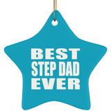Best Step Dad Ever - Star Ornament