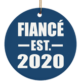 Fiance Established EST. 2020 - Circle Ornament