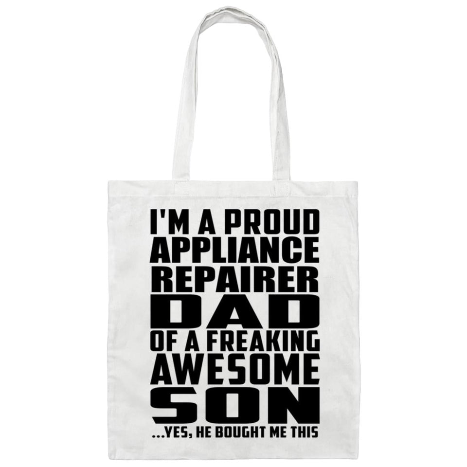 Proud Appliance Repairer Dad Of Awesome Son - Tote Bag White