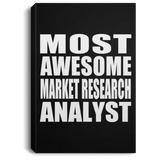 Most Awesome Market Research Analyst - Canvas Portrait