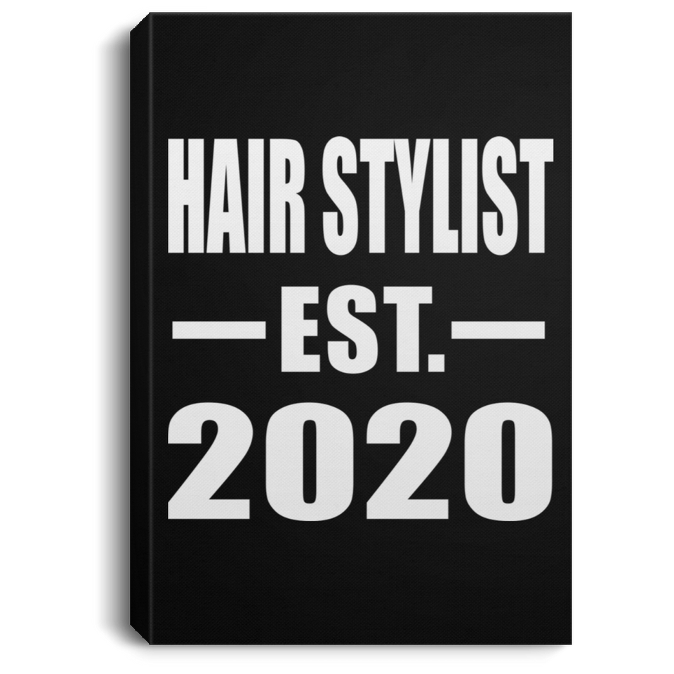 Hair Stylist Established EST. 2020 - Canvas Portrait