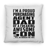 Proud Purchasing Agent Dad Of Awesome Son - Throw Pillow