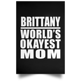 Brittany World's Okayest Mom - Poster Portrait
