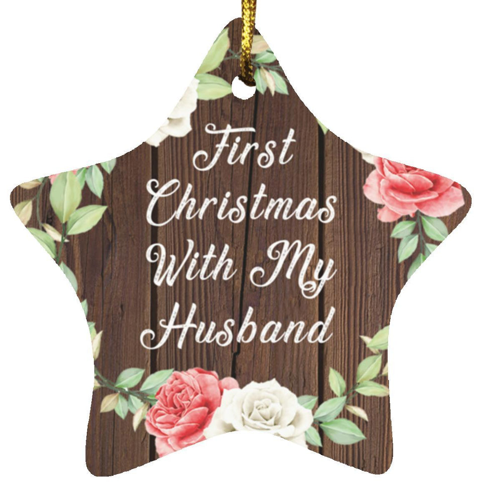 First Christmas With My Husband - Star Ornament A