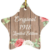 106th Birthday Original 1918 Limited Edition - Star Ornament B