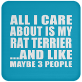 All I Care About Is My Rat Terrier - Drink Coaster