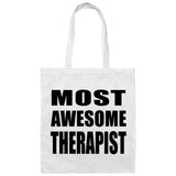 Most Awesome Therapist - Tote Bag White