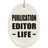 Publication Editor Life - Oval Ornament