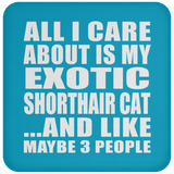 All I Care About Is My Exotic Shorthair Cat - Drink Coaster
