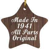 83rd Birthday Made In 1941 All Parts Original - Star Ornament D