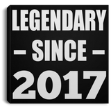 7th Birthday Legendary Since 2017 - Canvas Square