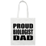 Proud Biologist Dad - Tote Bag White