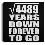 67th Anniversary Square Root of 4489 Years Down Forever To Go - Canvas Square
