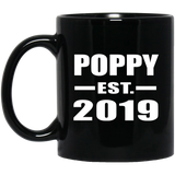 Poppy Established EST. 2019 - 11oz Coffee Mug Black