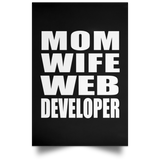 Mom Wife Web Developer - Poster Portrait