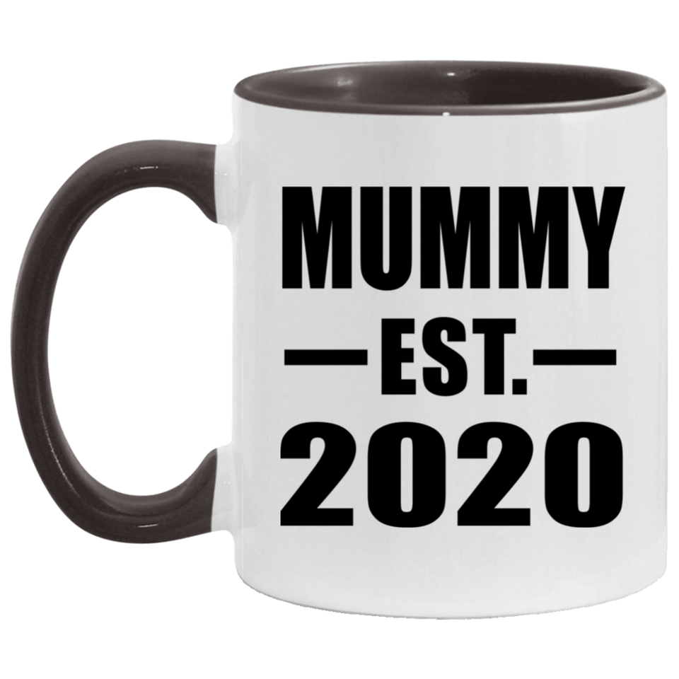 Mummy Established EST. 2020 - 11oz Accent Mug Black