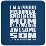 Proud Mechanical Engineer Mom Of Awesome Son - Drink Coaster