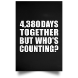 12th Anniversary 4,380 Days Together But Who's Counting - Poster Portrait