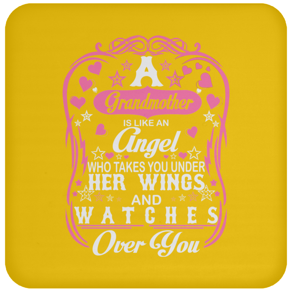 Grandmother Is Like An Angel Takes You Under Her Wings - Drink Coaster