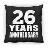 26th Anniversary 26 Years - Throw Pillow Black