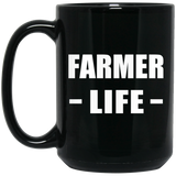 Farmer Life - 15oz Coffee Mug Black