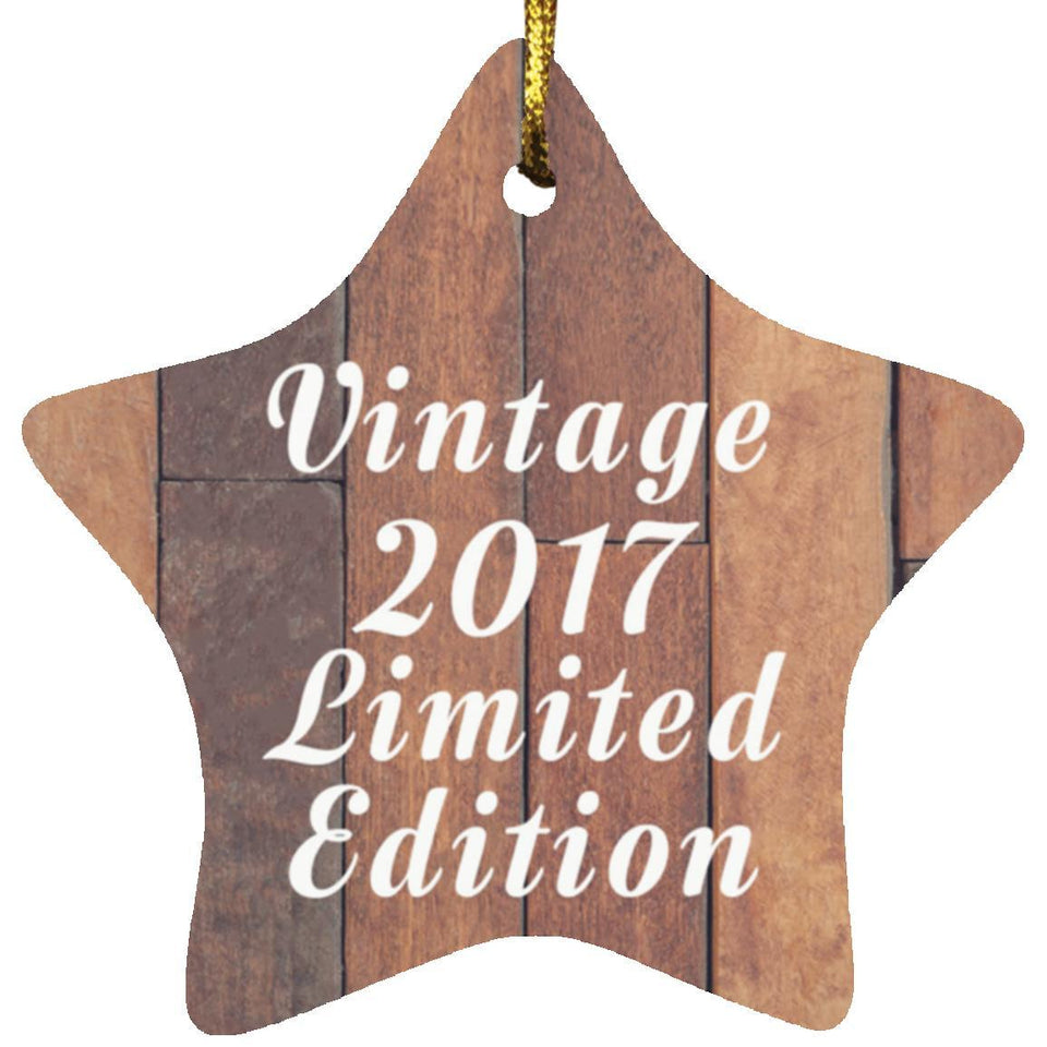 7th Birthday Vintage 2017 Limited Edition - Star Ornament E