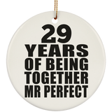 29th Anniversary 29 Years Of Being Mr Perfect - Circle Ornament