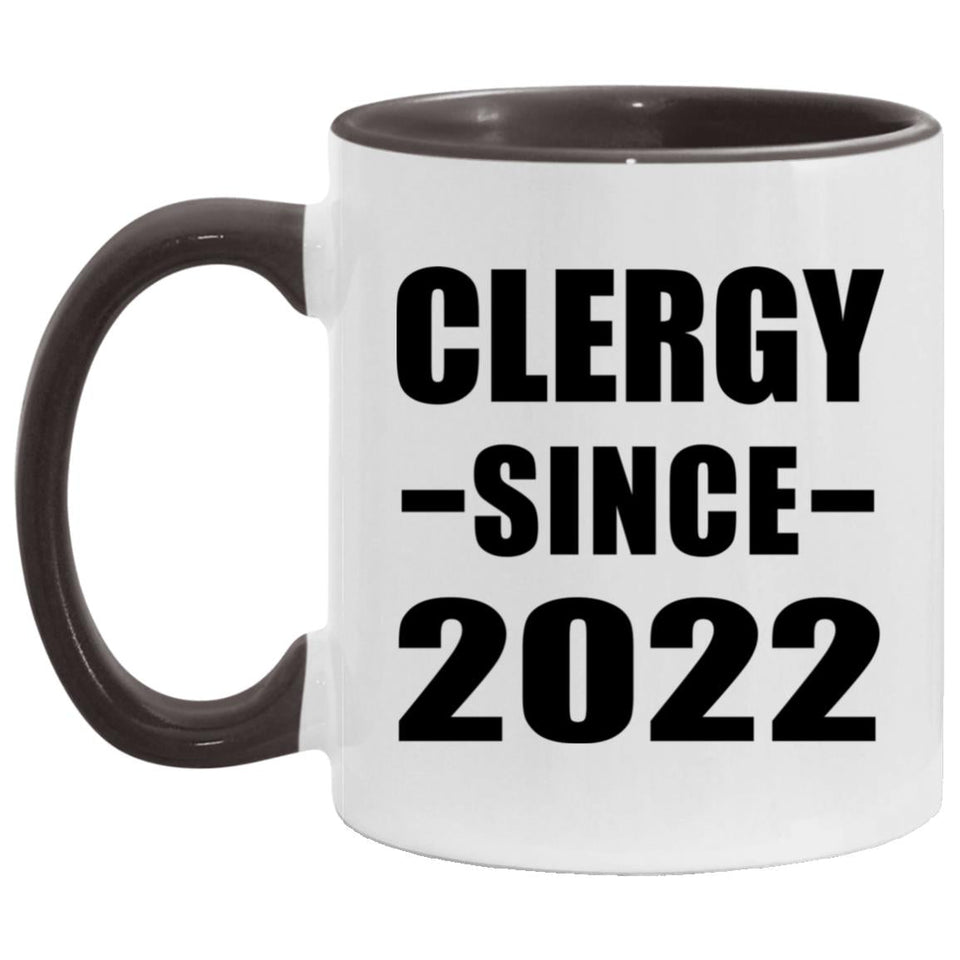 Clergy Since 2022 - 11oz Accent Mug Black