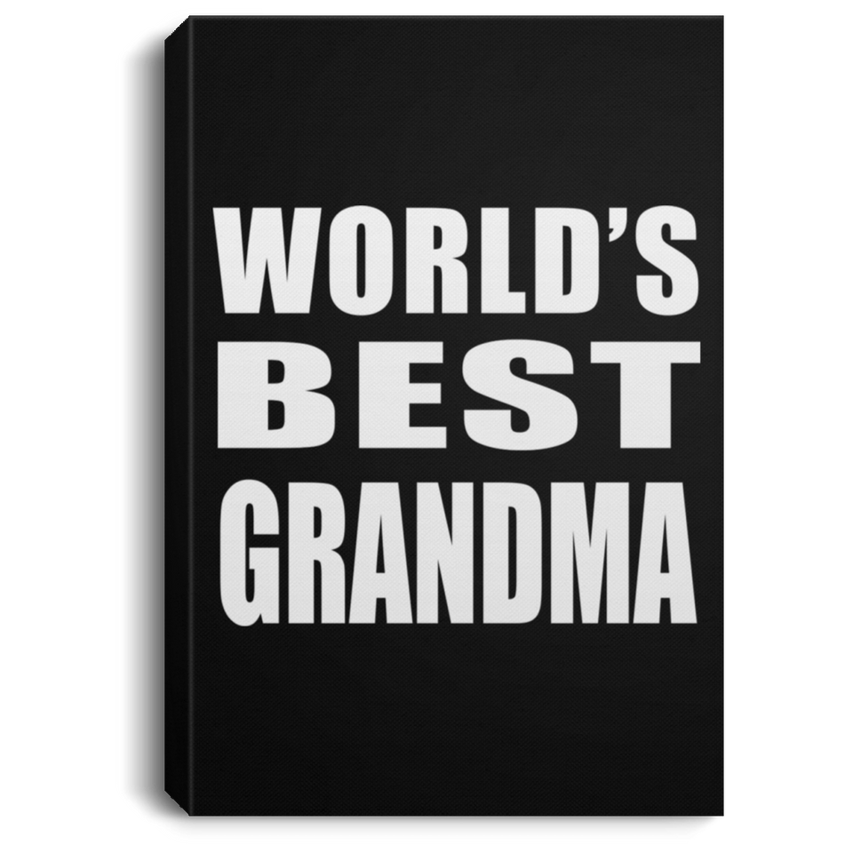 World's Best Grandma - Canvas Portrait