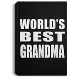 World's Best Grandma - Canvas Portrait