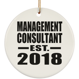 Management Consultant Established EST. 2018 - Circle Ornament