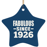 98th Birthday Fabulous Since 1926 - Star Ornament