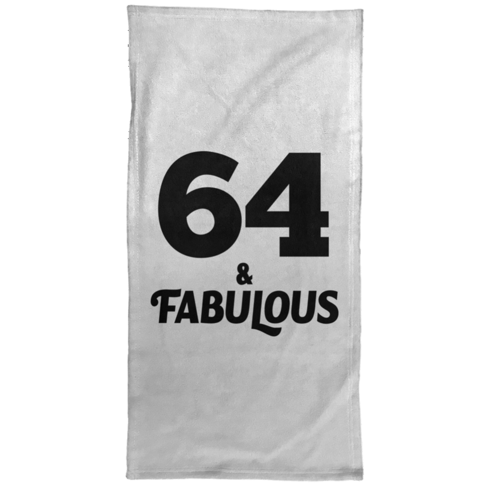64th Birthday 64 & Fabulous - Hand Towel