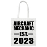 Aircraft Mechanic Established EST. 2023 - Tote Bag White
