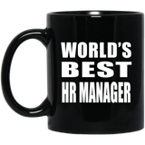 World's Best HR Manager - 11 Oz Coffee Mug Black