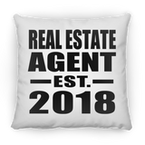 Real Estate Agent Established EST. 2018 - Throw Pillow