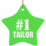 Number One #1 Tailor - Star Ornament