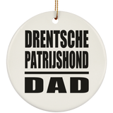 Drentsche Patrijshond Dad - Circle Ornament